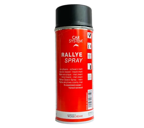Краска матовая RALLYE SPRAY MATT, черная (400мл), аэрозоль