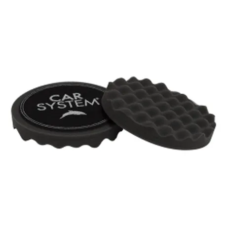 Полировальник мягкий рельефный FINISH WAFFLE FOAM BLACK D145мм, черный (уп.=2шт.)