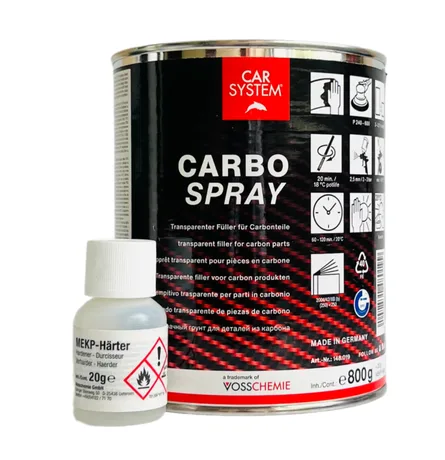 Шпатлевка 2К полиэфирная напыляемая по карбону CARBO SPRAY