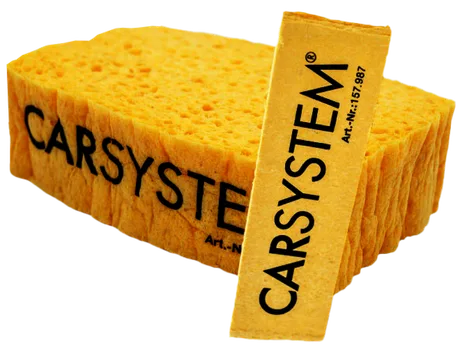 Губка прессованная SQUEEZER с логотипом CARSYSTEM