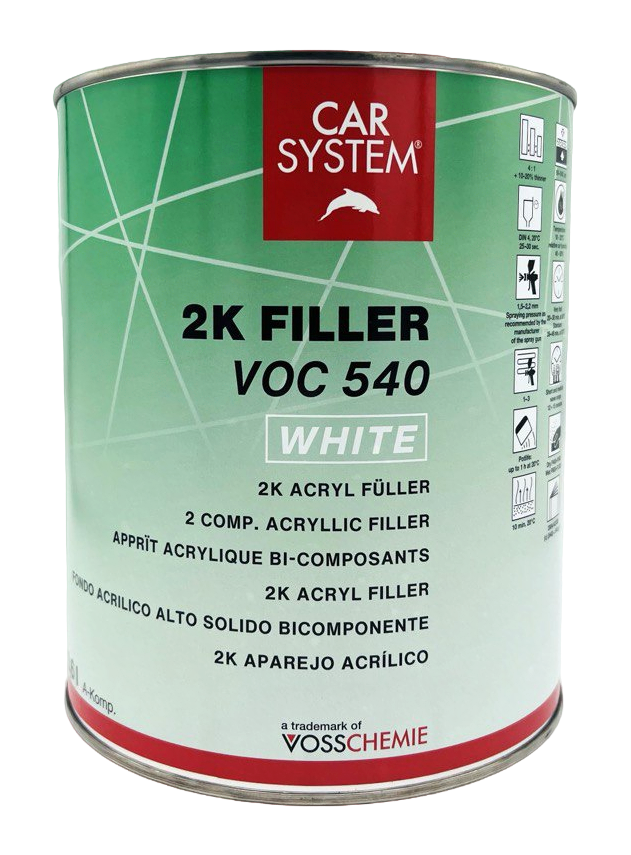 Грунт-наполнитель 2K VOC FILLER 540 4:1 (3.6л), белый