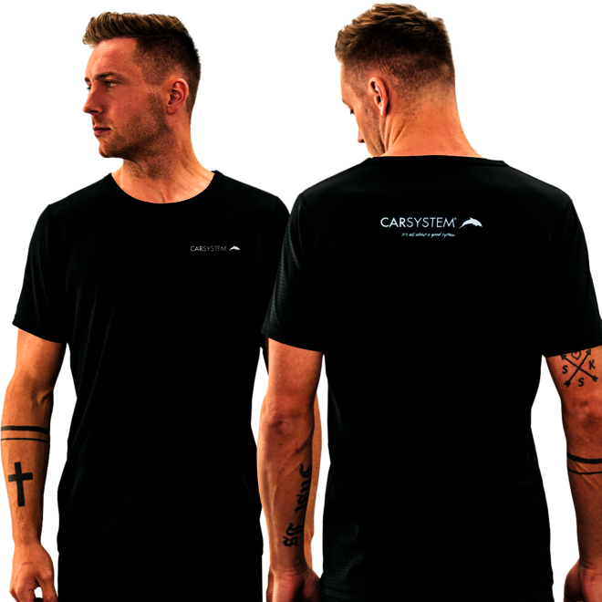 Футболка bodyshirt черная M