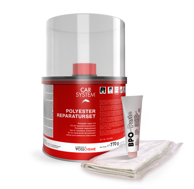 Набор для ремонта пластиков POLYESTER REPAIR SET, коричневый (0.8кг)