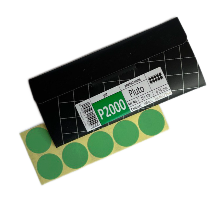 Круг шлифовальный PROFLEX PLUTO D34мм P2000, на плёнке (уп.=100шт.)