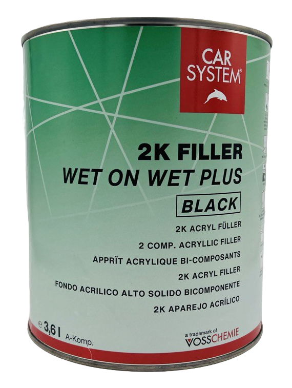Грунт-наполнитель 2K FILLER WET ON WET PLUS (3.6л), черный